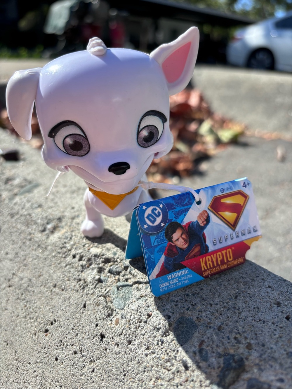 DC Krypto the Superdog White and Pink Plush-Style Figure